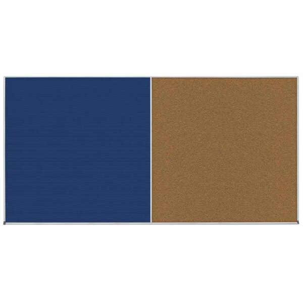 Enclosed Corkboard, 1 Door, 24"x36", 4" Fra